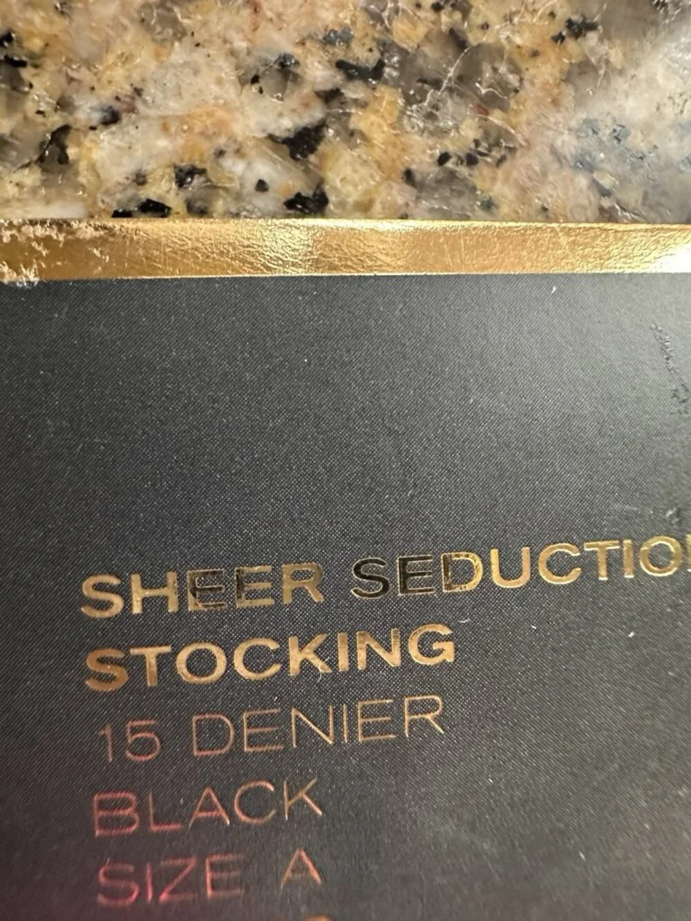 Victoria’s Secret Black Size A Sheer Seduction Thigh High Stockings